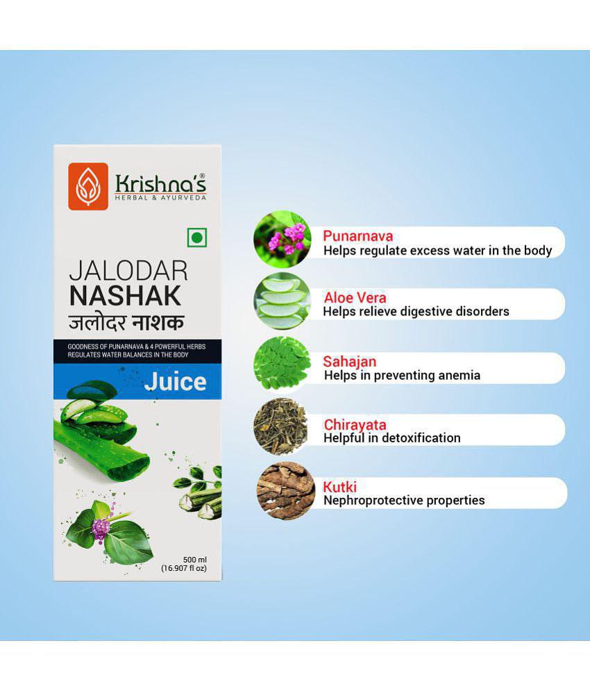 Krishna's Herbal & Ayurveda Jalodar Nashak Juice 500ml ( Pack of 2 )