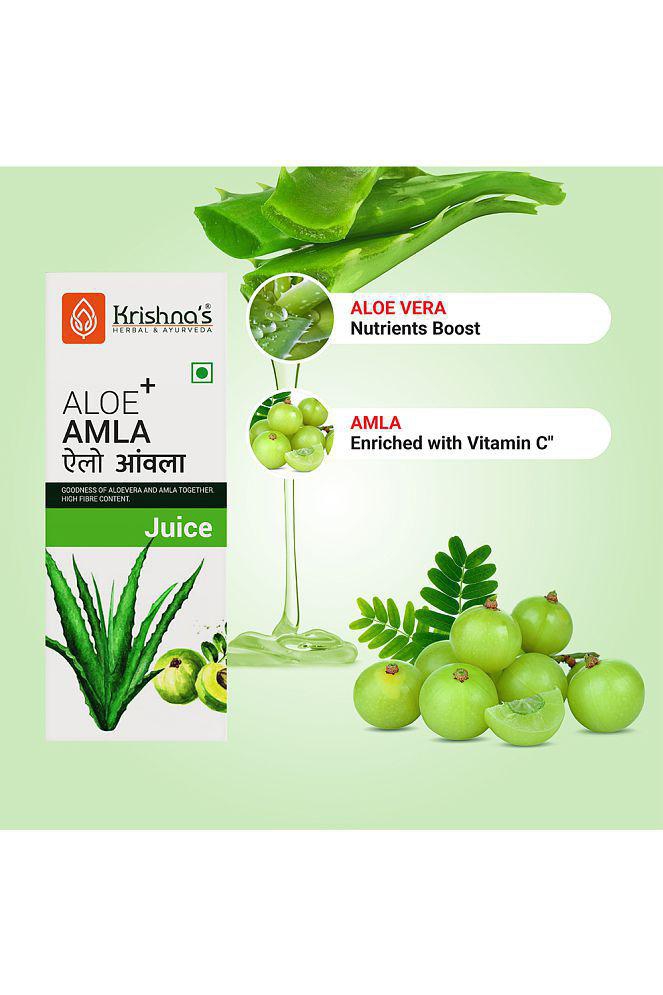 Krishna's Herbal & Ayurveda Aloe Amla Mix Juice 1000ml ( Pack of 2 )