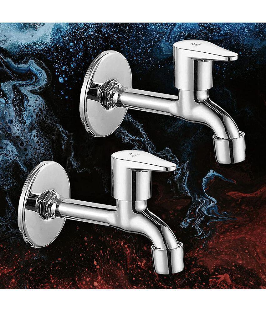 Cossimo Stainless Steel Vignet Long Bib Tap (Pack of 2) Steel Bathroom Tap (Bib Cock)