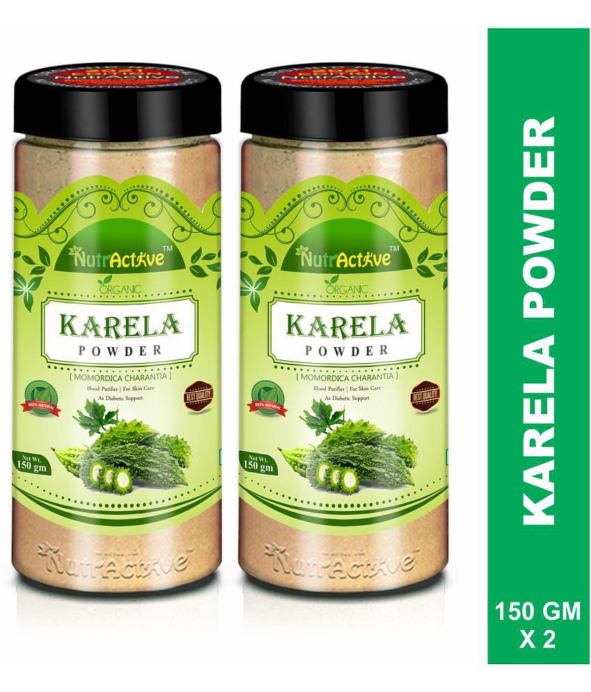 NutrActive 100% Pure Karela For Diabetic Powder 300 gm Pack Of 2