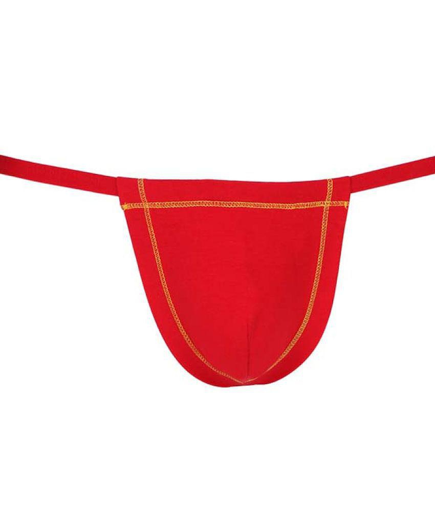 Chic Men La Intimo - Red Cotton Blend Men''s Thongs ( Pack of 1 ) - 90 2025 at ShopCircuit | OND
