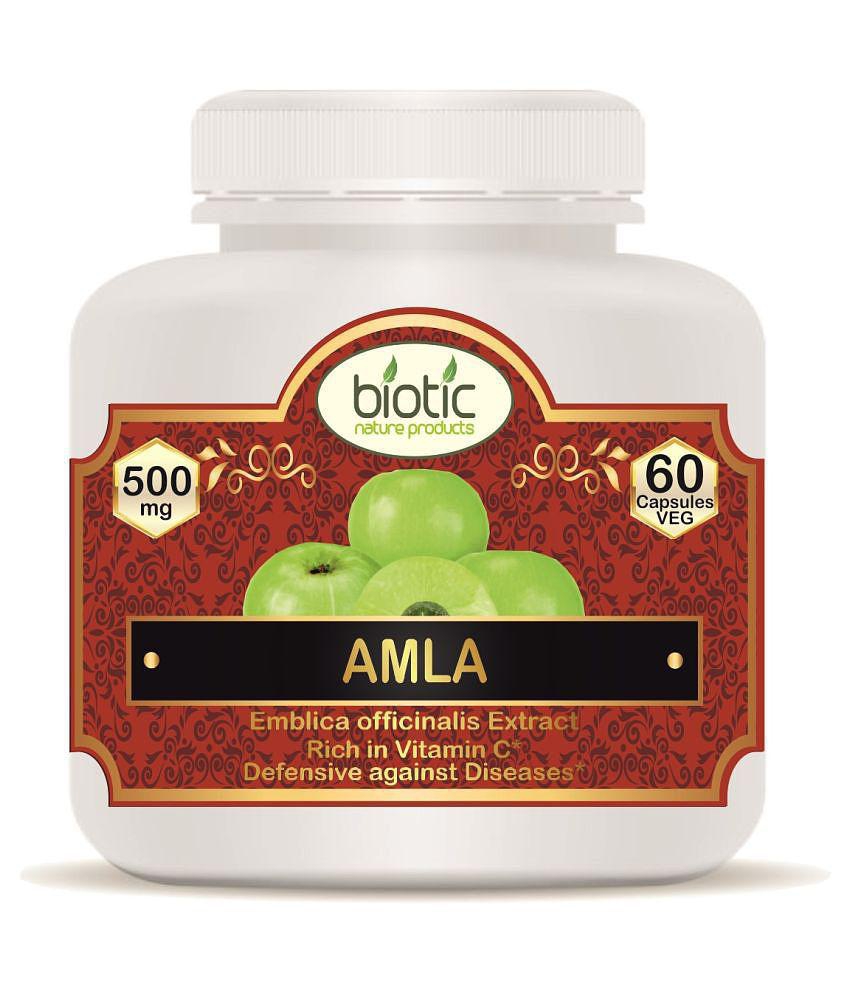 Biotic Amla Capsules (Emblica officinalis Extract) 500mg Capsule 60 no.s