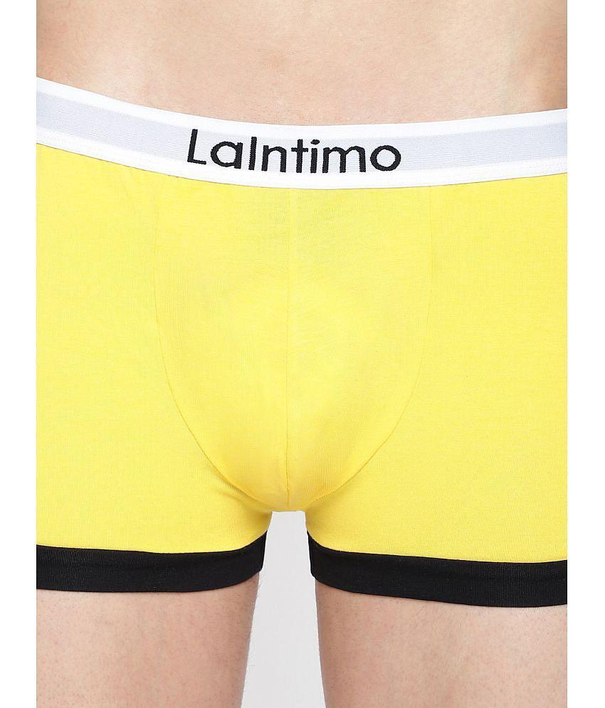 Top Men La Intimo Yellow Cotton Mens Trunks ( Pack of 1 ) - None 2025 at ShopCircuit | ONDC