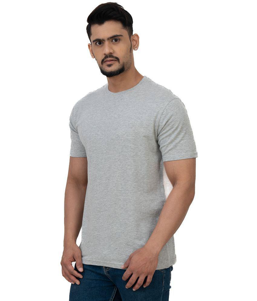 Best Women Cotstyle - Grey Cotton Regular Fit Men's T-Shirt ( Pack of 1 ) - None 2025 at ShopCir