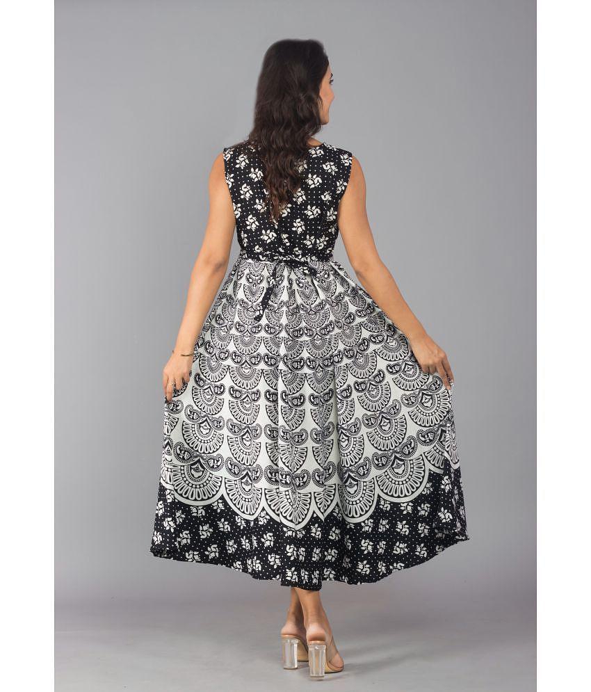 Best Men Frionkandy - Black Cotton Womens A-line Dress ( Pack of 1 ) - None 2025 at ShopCircuit 