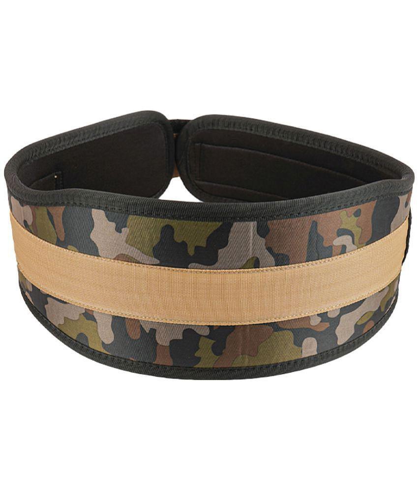 Hipkoo Sports 6 Inches Army Fitness Gym Belt Weight Lifting Belt Body Fitness Gym Back Waist Support Extra Wide | for Men & Women