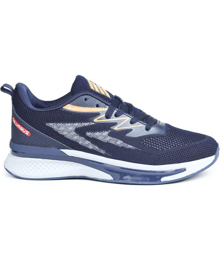 Columbus - QUICKFOAMPLUS Shoes Navy Men's Sports Running Shoes - None