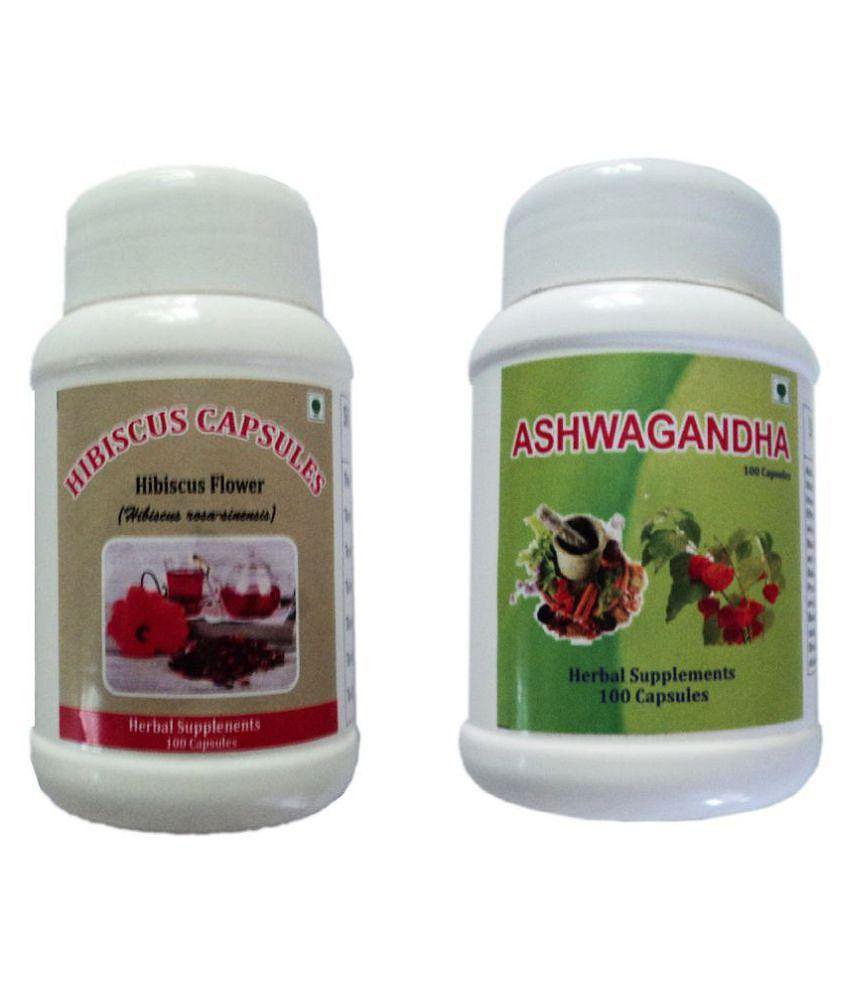 BioMed HIBISCUS CAPSULES,ASHWAGANDHA Capsule 100 no.s