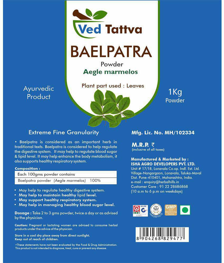 Ved Tattva Baelpatra Powder 1 kg Pack Of 1