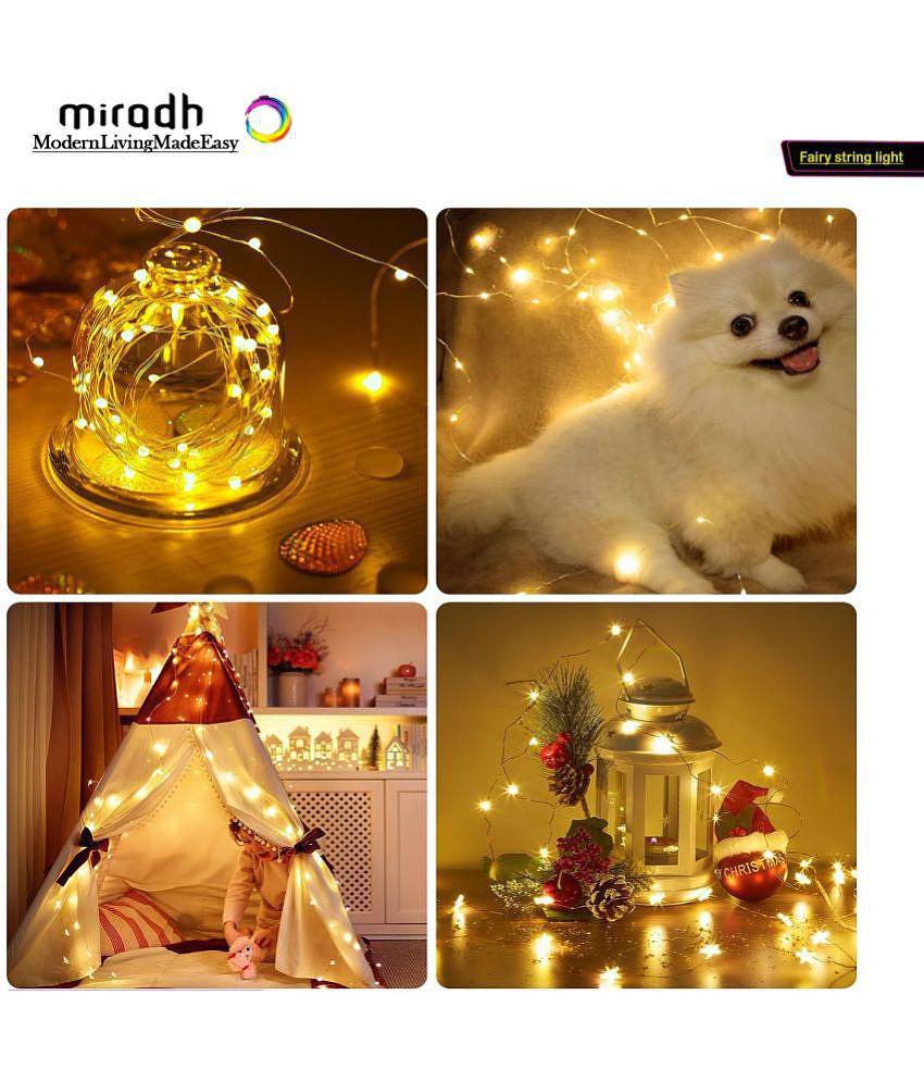 MIRADH - Yellow 5Mtr String Light ( Pack of 2 ) - Yellow