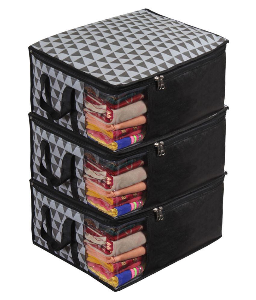 Modern Men PrettyKrafts Non Woven Saree Cover Storage Bags Premium Quality Saree Organizer for W