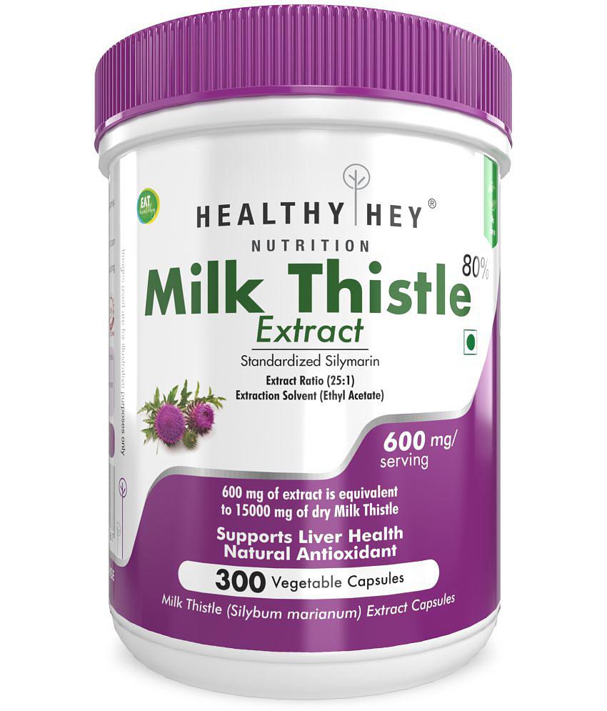 HEALTHYHEY NUTRITION Milk Thistle Extract 300 Capsule 600 mg