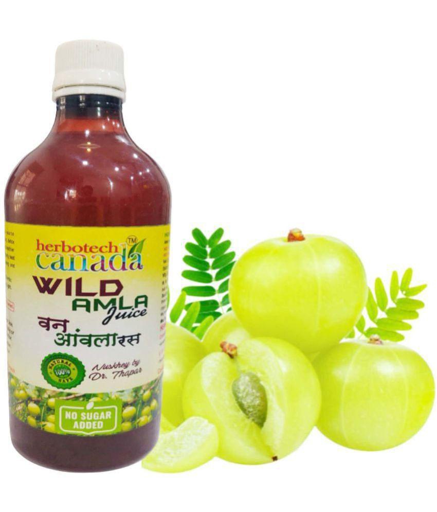 Herbotech Canada WILD AMLA JUICE NATURAL SOURCE OF VIT C, healthy Hair & Skin, Detox juice for weight loss I NO ADDED SUGAR