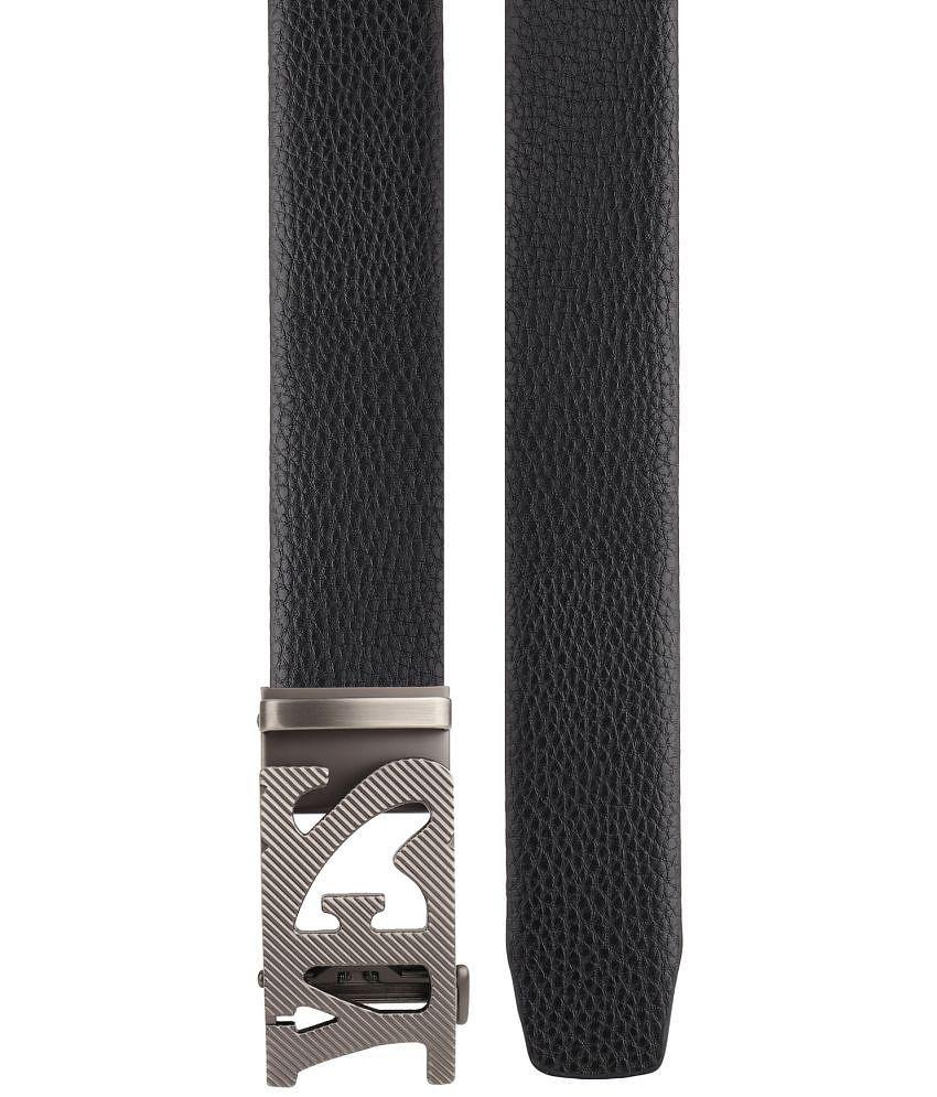 New Men Zacharias - Black Leather Men's Casual Belt ( Pack of 1 ) - None 2025 at ShopCircuit | O