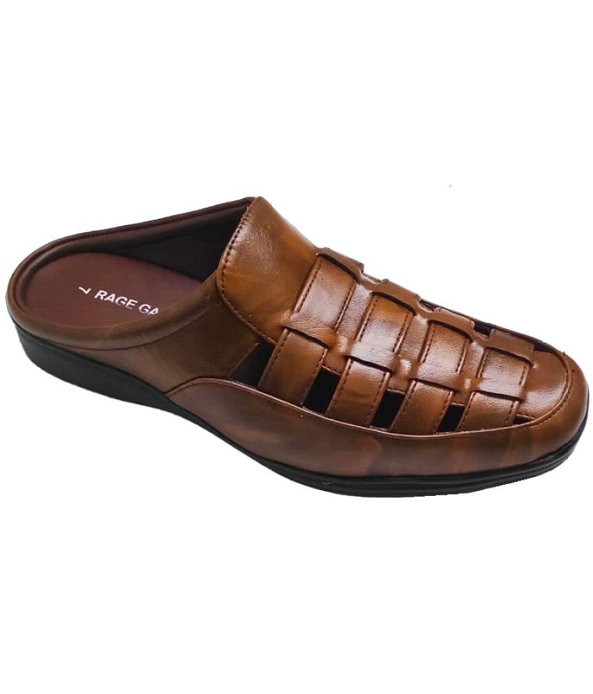 Luxurious Men RAGE GAZE - Brown  Men's Sandals - None 2025 at ShopCircuit | ONDC