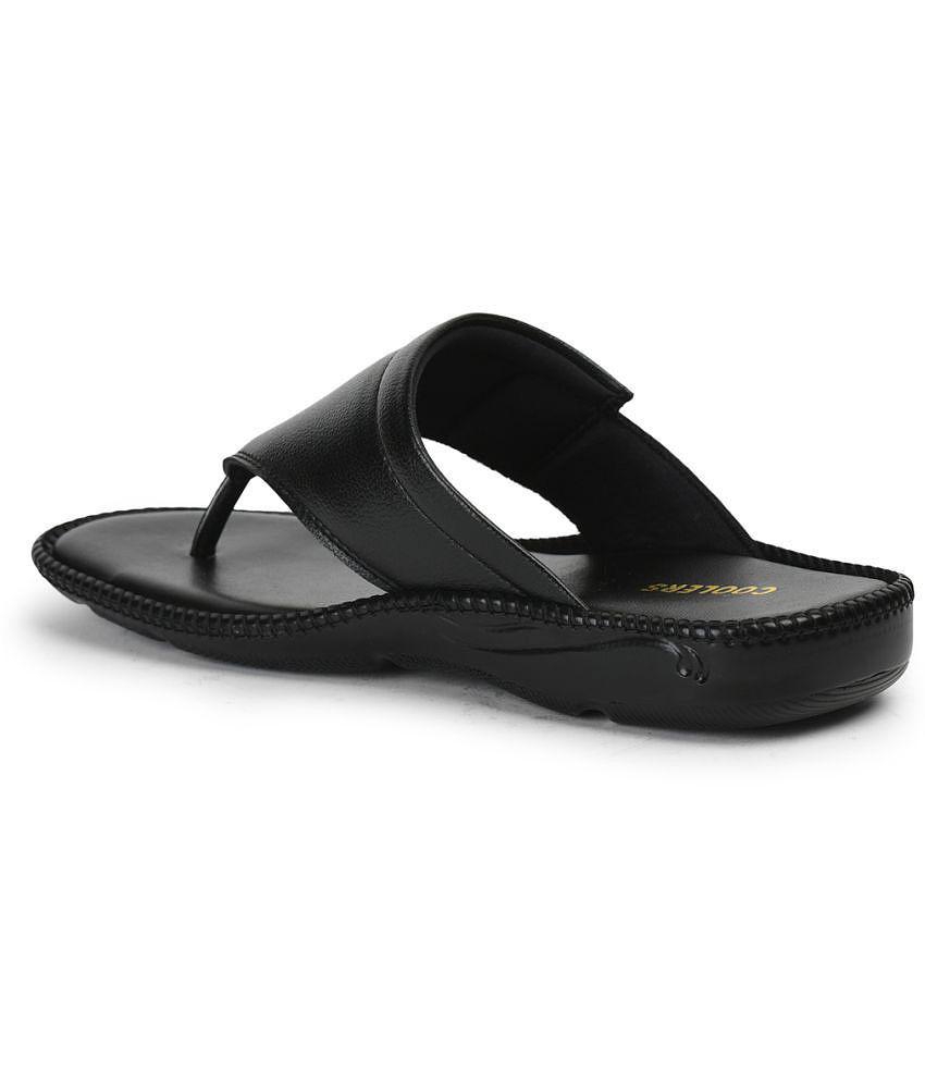 Affordable Men Liberty - Black Men's Leather Slipper - None 2025 at ShopCircuit | ONDC