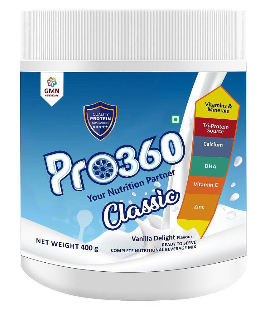 PRO360 Classic Vanilla Delight  400gm Health Drink Powder 400 gm