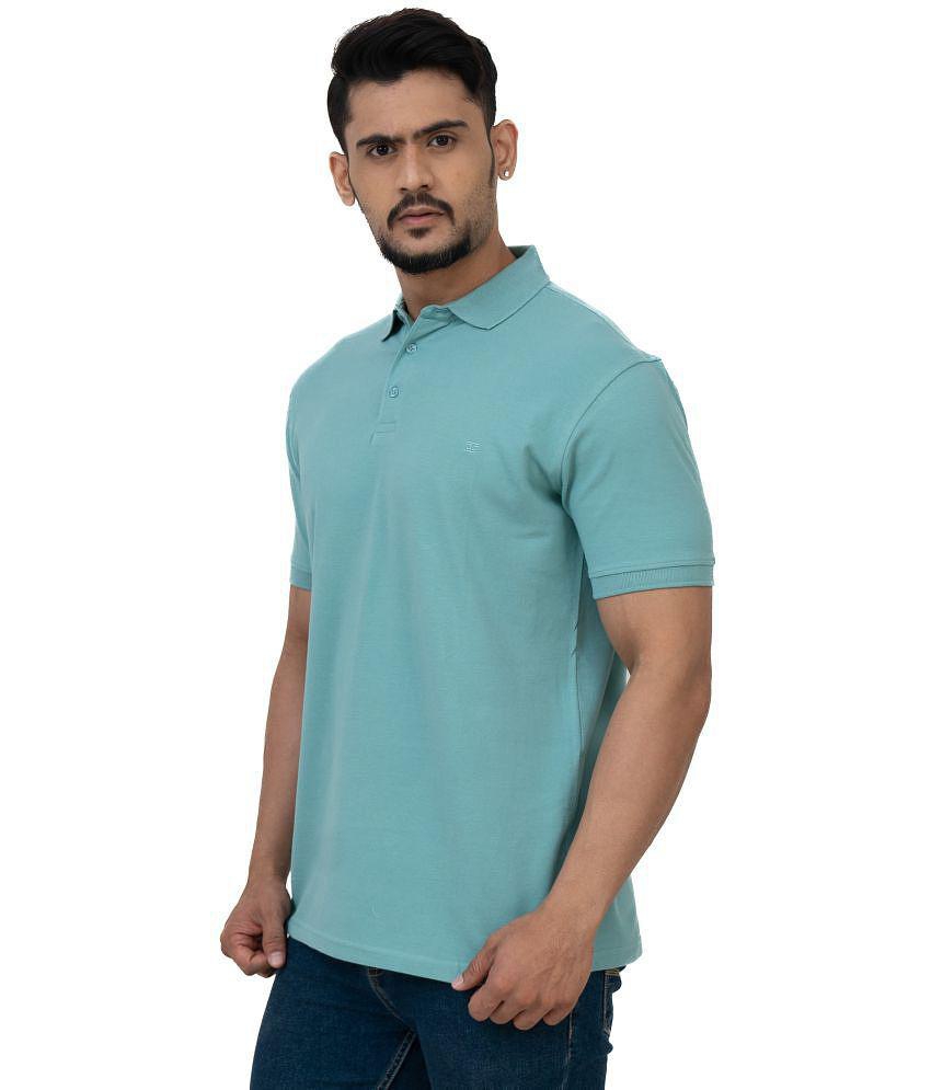 Best Women Cotstyle - Blue Cotton Blend Regular Fit Men's Polo T Shirt ( Pack of 1 ) - None 2025