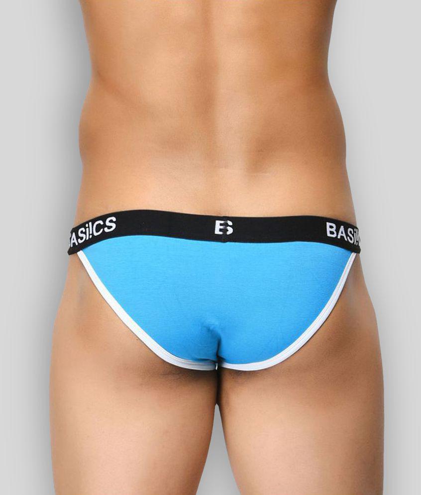 Stylish Men BASIICS By La Intimo - Multicolor Cotton Blend Men's Thongs ( Pack of 3 ) - S 2025 a