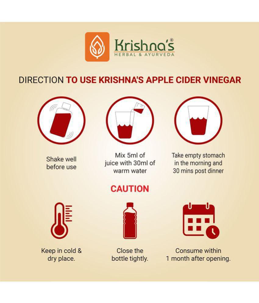 Krishna's Herbal & Ayurveda Apple cider Vinegar 1000ml