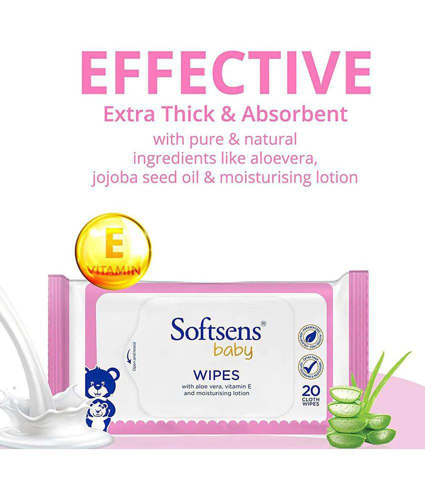 Softsens - Scented Wet wipes For Babies ( Pack of 2 )