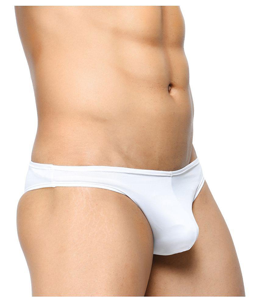 Stylish Men BASIICS By La Intimo - White Polyester Men's Thongs ( Pack of 3 ) - XL 2025 at ShopC