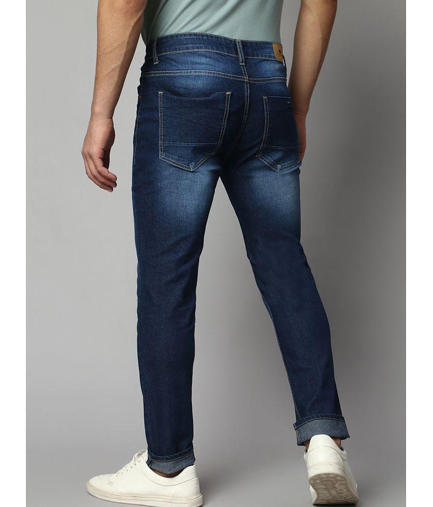 Best Men Dennis Lingo - Blue Cotton Blend Slim Fit Mens Jeans ( Pack of 1 ) - None 2025 at ShopC