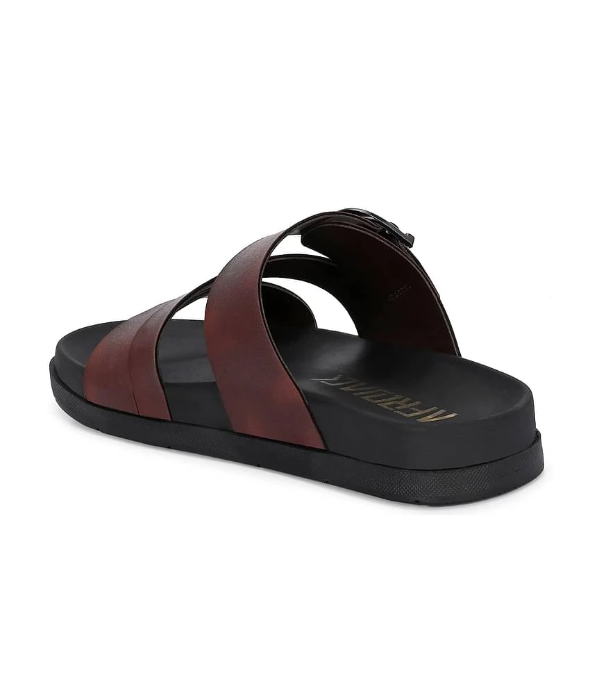 Chic Accessories Afrojack - Brown Mens Sandals - None 2025 at ShopCircuit | ONDC