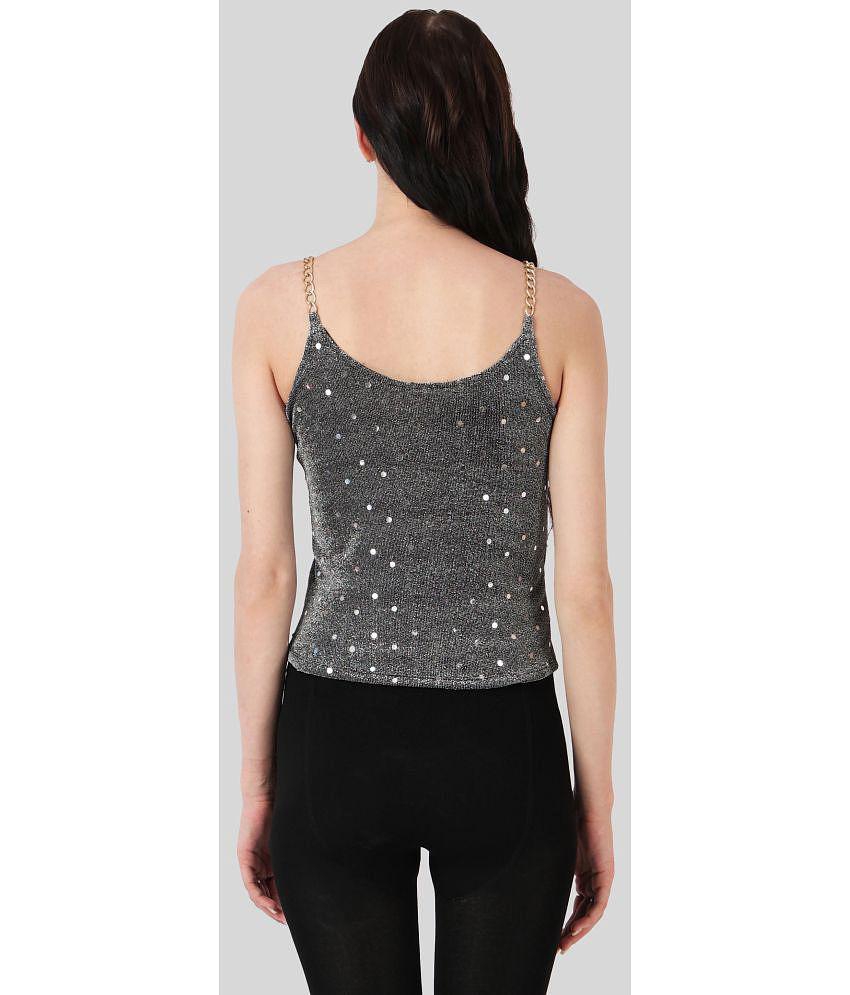 Finian - Grey Net Women's Camisole Top ( Pack of 1 ) - None