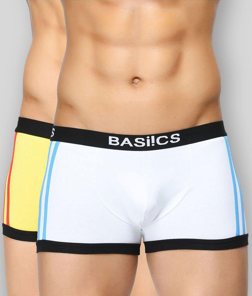 Luxurious Men La Intimo - Yellow Cotton Blend Mens Briefs ( Pack of 1 ) - M 2025 at ShopCircuit 