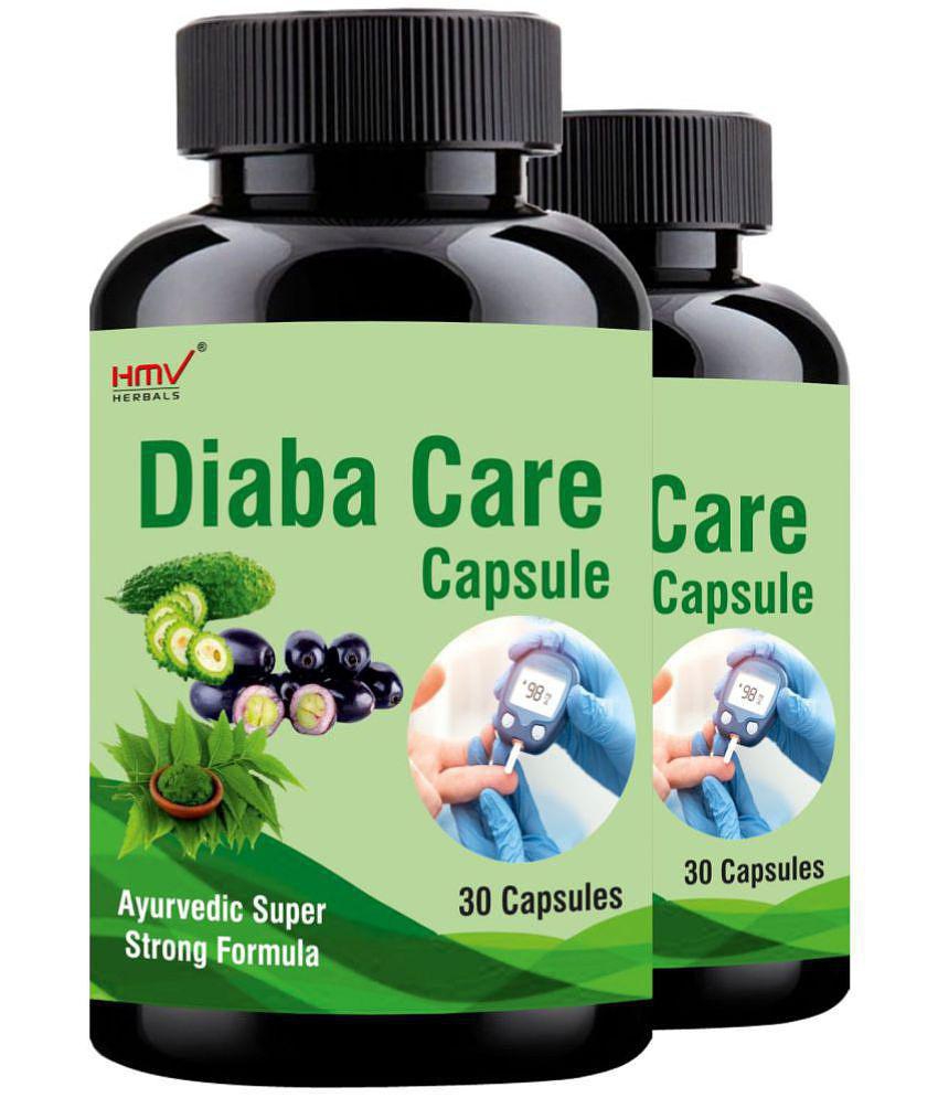 HMV Herbals Diaba Care- Herbal Sugar Control Capsule 60 no.s Pack Of 2