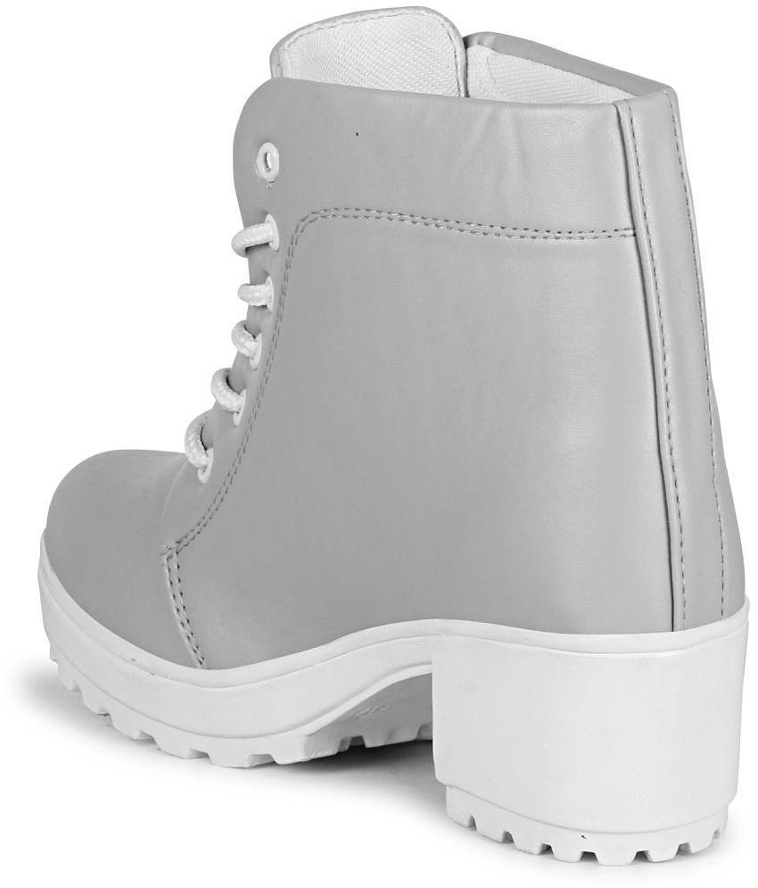 Ishransh - Gray Women's Ankle Length Boots - None