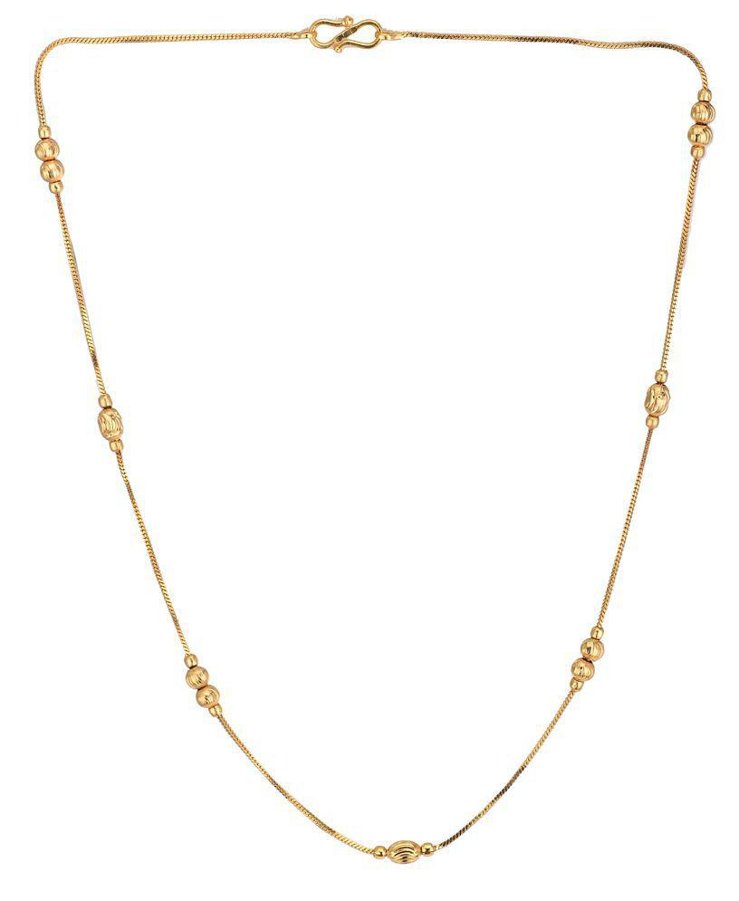Chic Men AanyaCentric - Gold Plated Chain ( Pack of 1 ) - Golden 2025 at ShopCircuit | ONDC