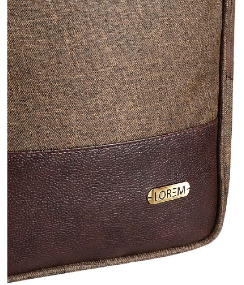 Affordable Men Lorem Khaki Lunch Bags ( 1 Pc ) - Khaki 2025 at ShopCircuit | ONDC