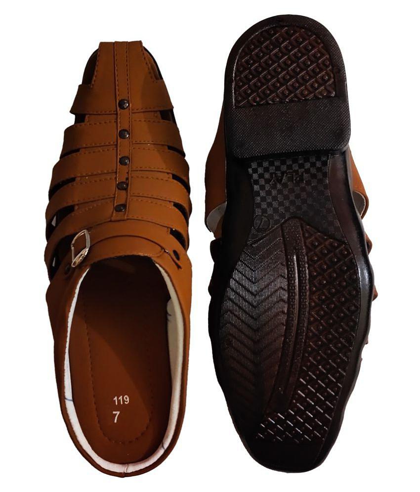 Stylish Men RAGE GAZE - Beige  Mens Sandals - 7 2025 at ShopCircuit | ONDC