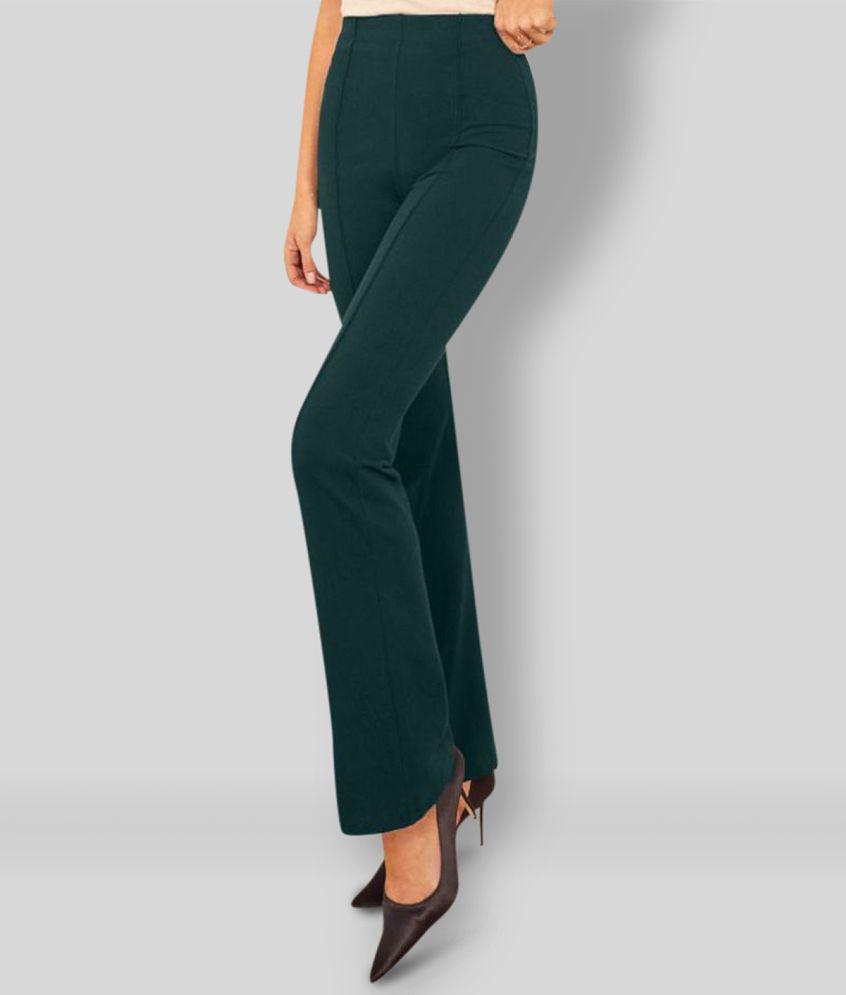 Elegant Men Addyvero - Multicolor Cotton Blend Bootcut Fit Women's Bootcut Pants  ( Pack of 2 ) 