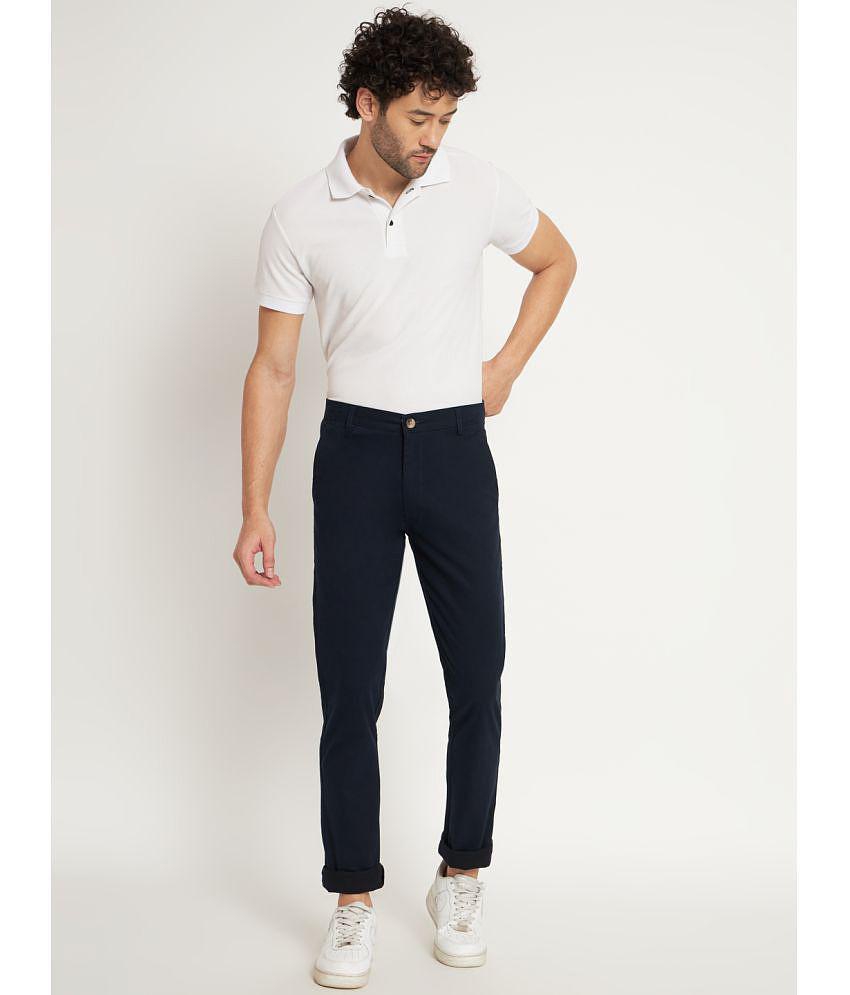 RAGZO Navy Blue Slim Chinos ( Pack of 1 ) - None