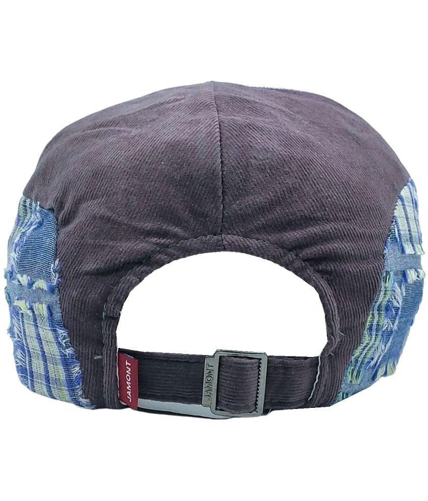 Stylish Men Zacharias Unisex Kids Cotton Beret Golf Cap jk-14 (Grey_1-4 Years) (Pack of 1) - Non