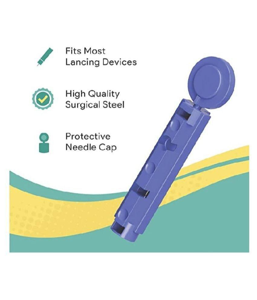 POINT OF CARE Painless Round Lancet Needle 100 Expiry March 2024