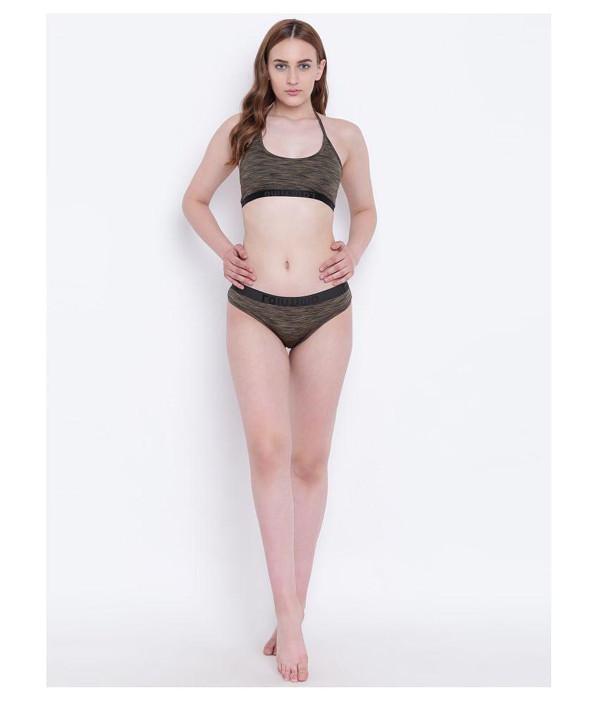 Elegant Men La Intimo Polyester Push Up Bra - Green - 32C 2025 at ShopCircuit | ONDC