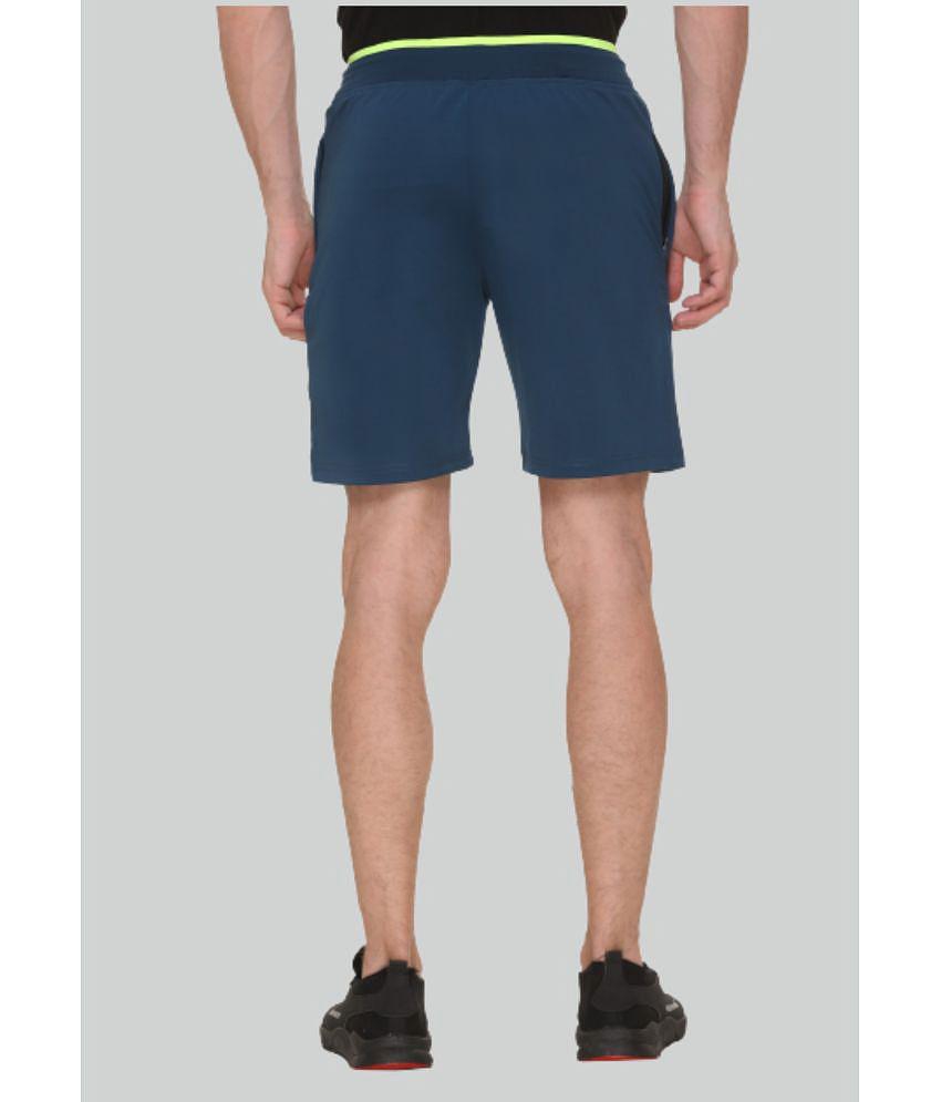 LEEBONEE - Blue Polyester Blend Men's Shorts ( Pack of 1 ) - None