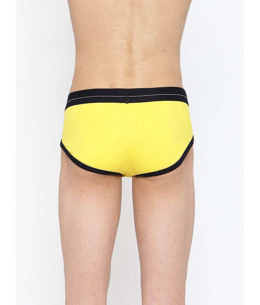 New Men La Intimo Yellow Cotton Mens Briefs ( Pack of 1 ) - None 2025 at ShopCircuit | ONDC