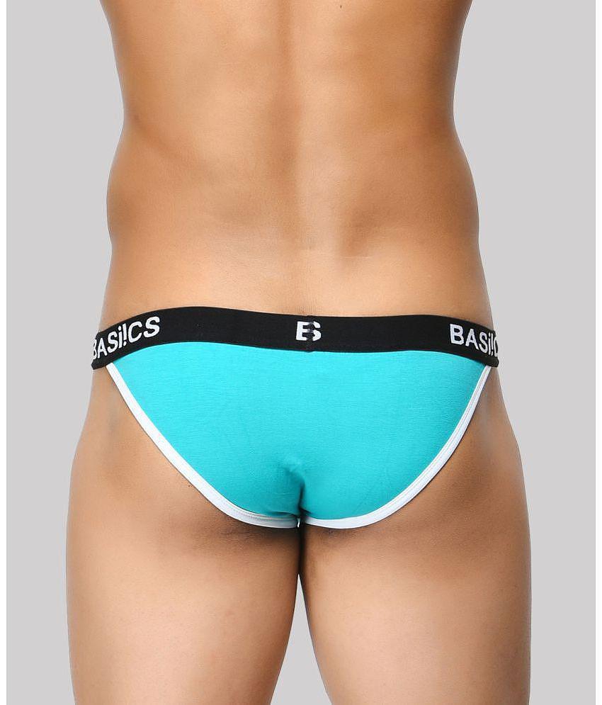 Chic Men BASIICS By La Intimo - Turquoise BCSBR02 Spandex Men's Bikini ( Pack of 1 ) - None 2025