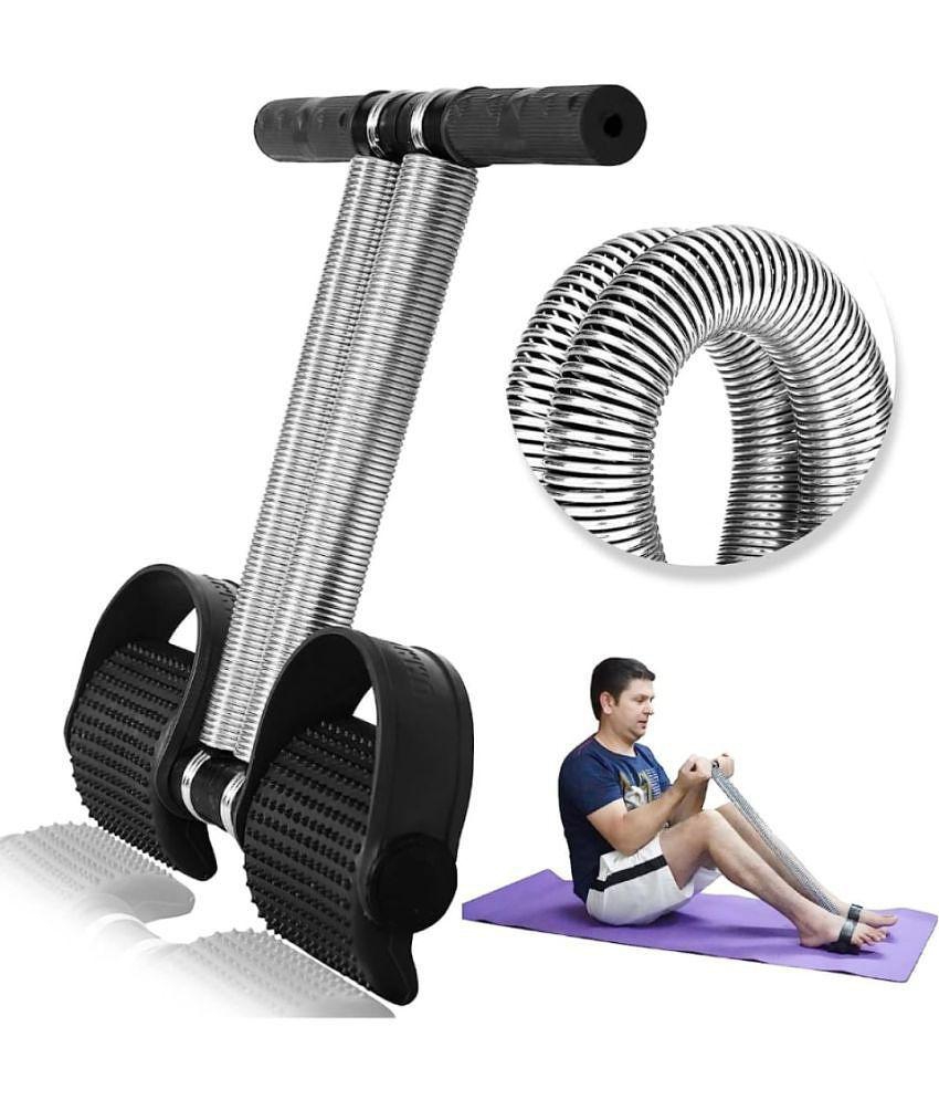 HSP ENTERPRISES Tummy Trimmer Double Spring For Men & Women Body Tonner Abs Exercise & Fitness Equipment Abdominal Exercise Fore Home - Black