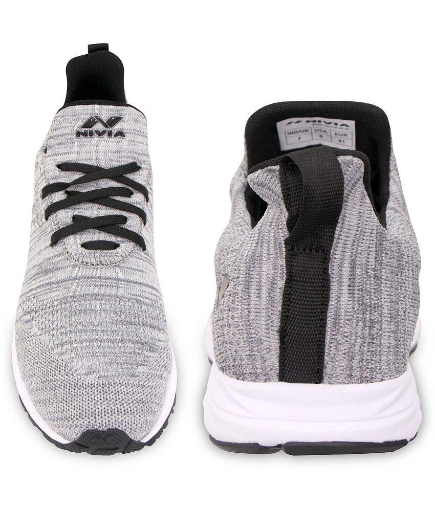 Modern Men Nivia - Impulse Gray Mens Sports Running Shoes - None 2025 at ShopCircuit | ONDC