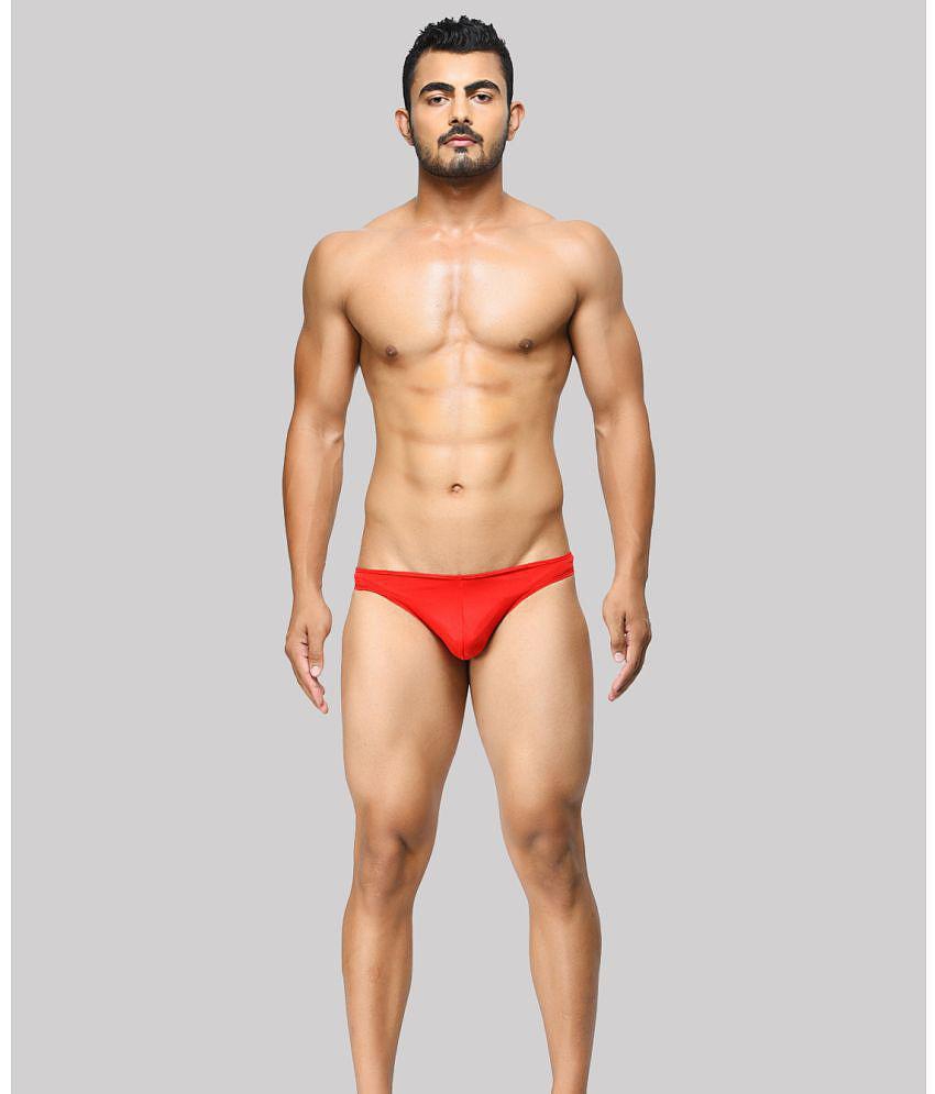 Trendy Men BASIICS By La Intimo - Red BCSSS01 Polyester Men's Bikini ( Pack of 1 ) - None 2025 a
