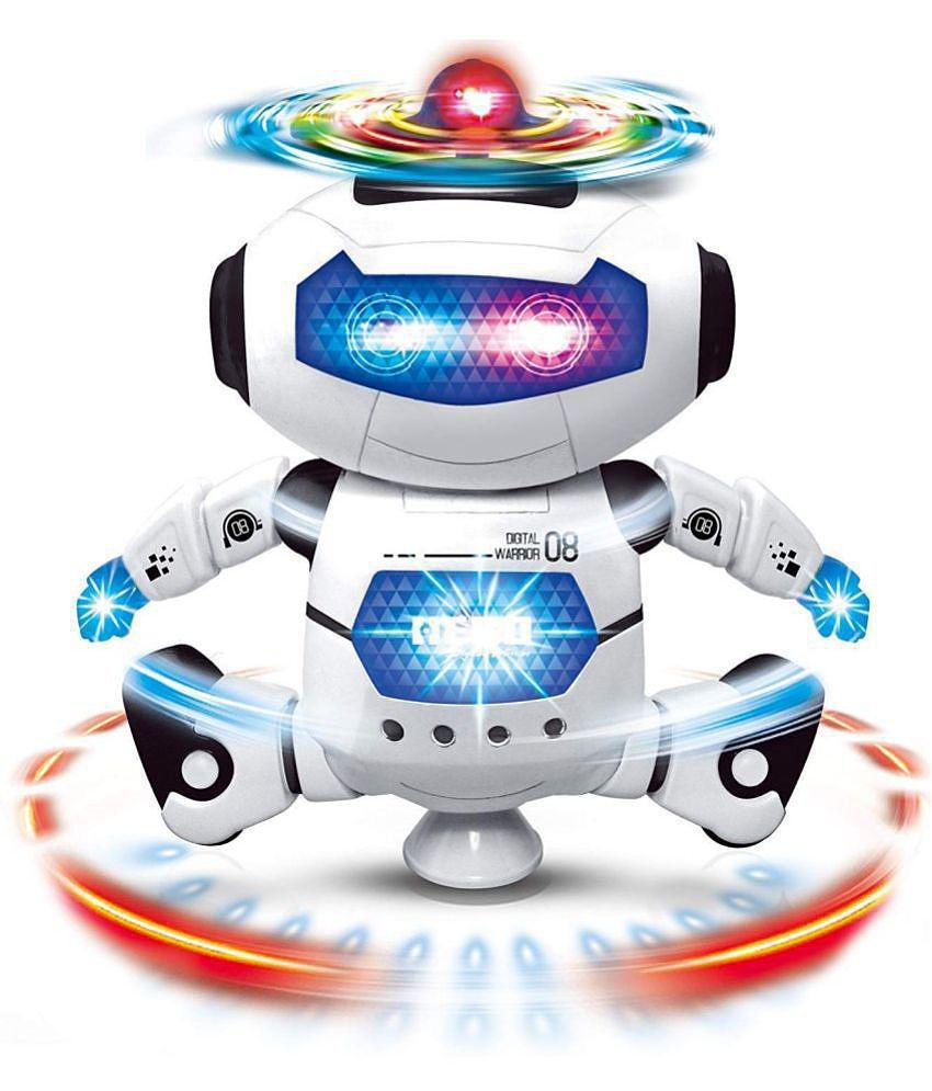 MyneeMoeÃ?Â?Ã?Â®Dancing Robot Toy With Music & 3D Flashing Lights Toddler Robot Dancing Singing Toys For Children (Multicolor)