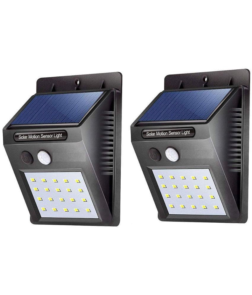 DAYBETTER 20W Solar Outdoor Wall Light ( Pack of 2 )