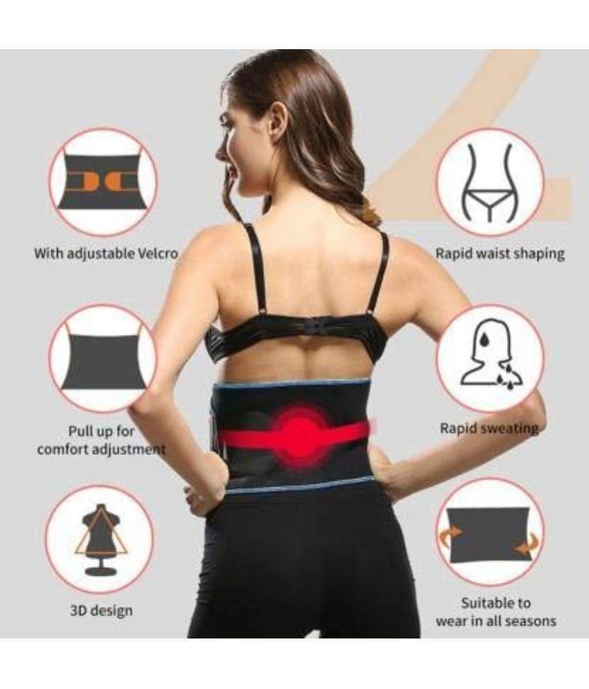 HORSE FIT Combo Pack  Belt & Double Toning Resistance Band Tube Heavy Quality for Fat Loss, Tummy Trimming, for Both Men and Women( Belt & Toning Tube) Black - Multi Color