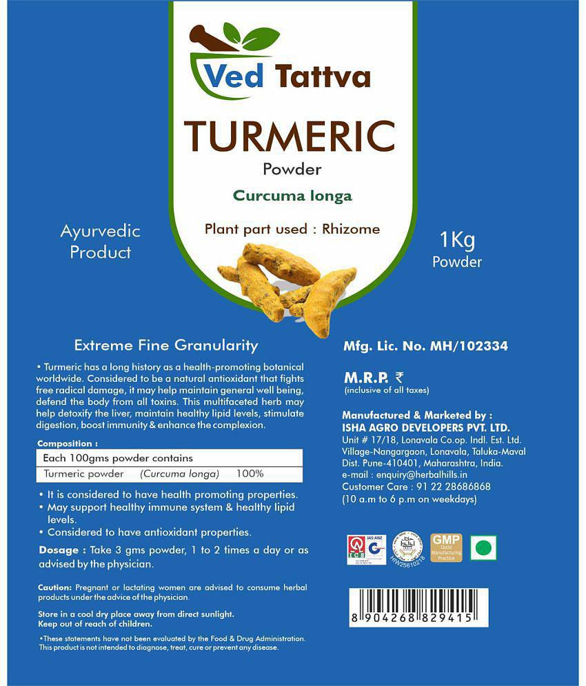 Ved Tattva Turmeric Powder 1 kg Pack Of 1